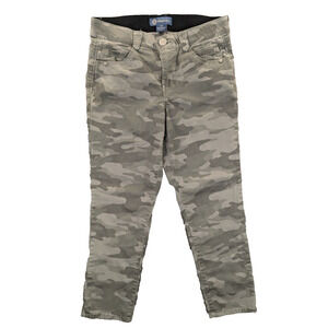 Democracy Camouflage Pants 10 Women's "Ab" Solution Gray Mid Rise Flex Cotton